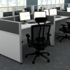 Office Furniture Cubicles 6 Pack Mesh Chairs