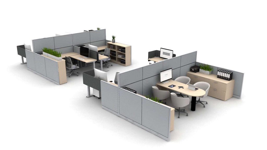 Affordable Office Furniture in Bakersfield Open Plan and cubicle furniture